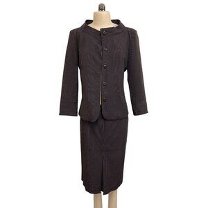 Tom K NGuyen Women Pinstripe Two-Piece Suit Size 6 Nordstrom C-level Outfit Exec